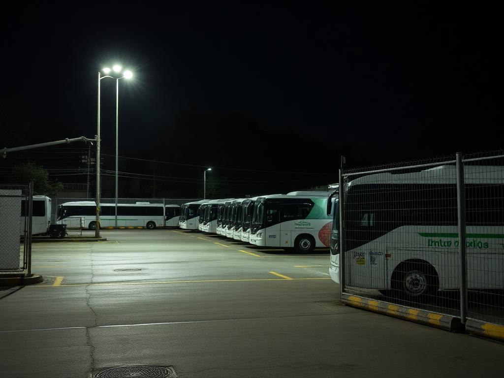Parqueadero seguro para buses del Hotel KM 0